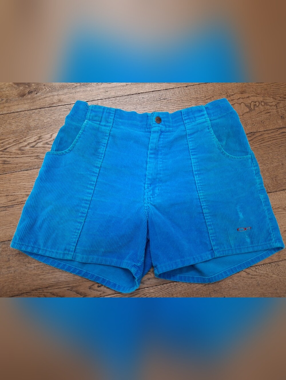 Vintage Ocean Pacific Cordarrelle Beach Shorts Size 36 Teal Vtg Rare!
